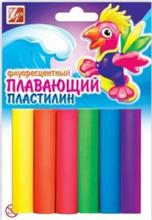 

Пластилин плавающ. флуор 6 цв. европодвес
