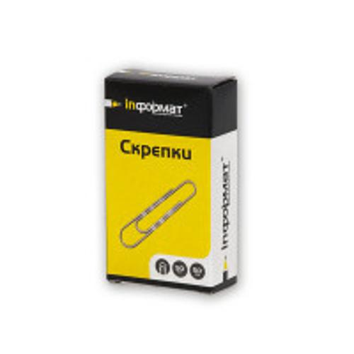 Скрепки inФОРМАТ серебро гофр. 50 шт 50 мм Скрепки inФОРМАТ серебро гофр. 50 шт 50 мм