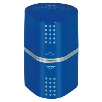 Точилка FABER TRIO GRIP 2001 с контейнером 3 отв. красн./син. Точилка FABER TRIO GRIP 2001 с контейнером 3 отв. красн./син.