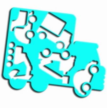Трафарет ЛУЧ АВТОМОБИЛИ фигурный Трафарет ЛУЧ АВТОМОБИЛИ фигурный