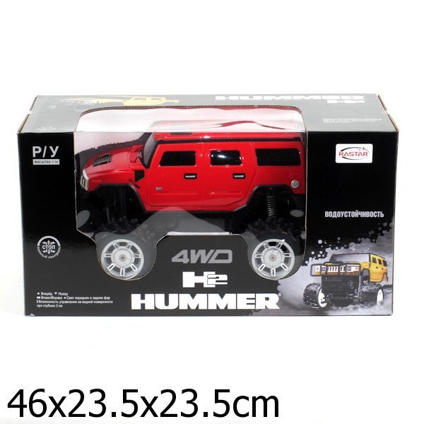 Машина р/у на аккум. rastar hummer h2 suv 1:14 со светом, цвет в ассорт. в кор Машина р/у на аккум. rastar hummer h2 suv 1:14 со светом, цвет в ассорт. в кор