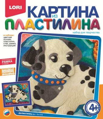 

Картина из пластилина "Далматинец"