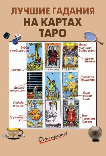 Лучшие гадания на картах Таро набор книга толкование таро 78 дверей