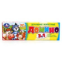 Домино пластмассовое "Простоквашино, домашние животные"