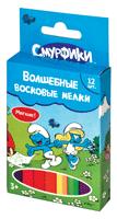 Мелки восковые "СМУРФИКИ", 12шт, 11mm*9cm