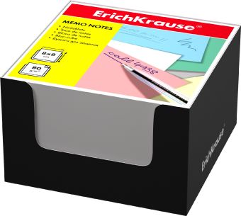 Блок бумаги Erich Krause 8*8*5 см в черной картонной подставке (Белый) Блок бумаги Erich Krause 8*8*5 см в черной картонной подставке (Белый)