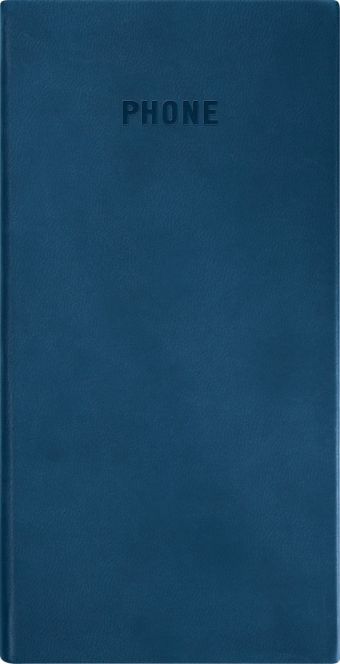 Телефонно-адресная книга 80x155, VIVELLA (Синий) Телефонно-адресная книга 80x155, VIVELLA (Синий)