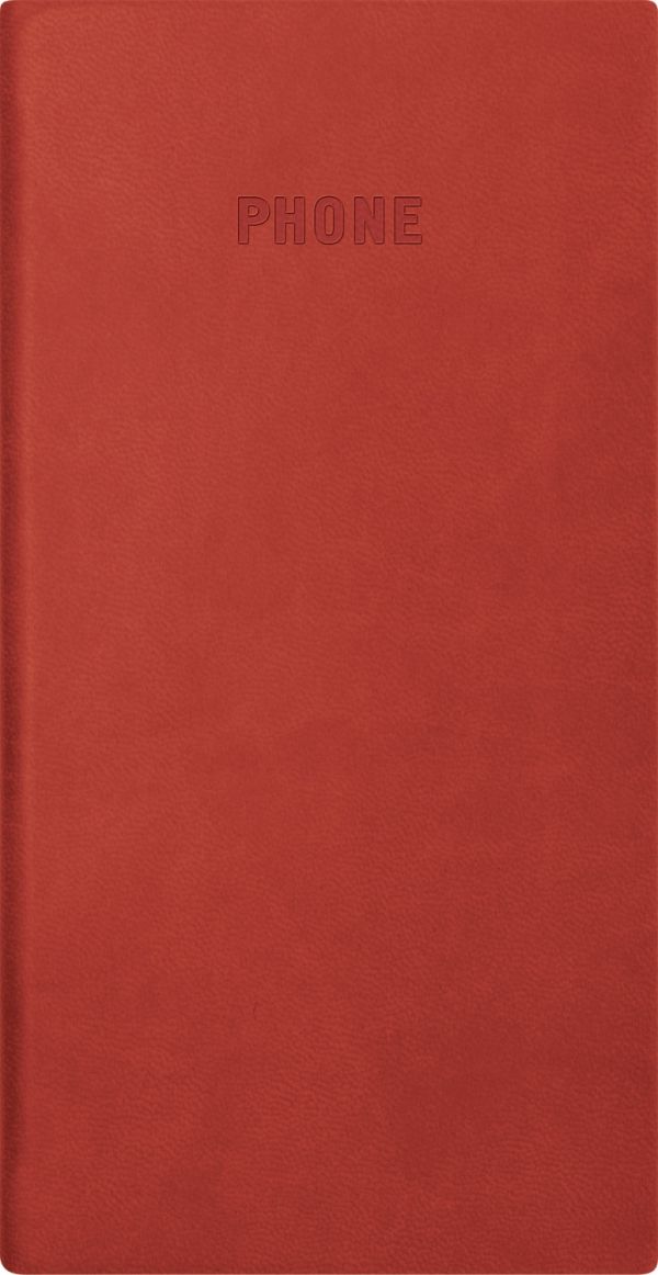 Телефонно-адресная книга 80x155, FESTIVAL (Красный) Телефонно-адресная книга 80x155, FESTIVAL (Красный)