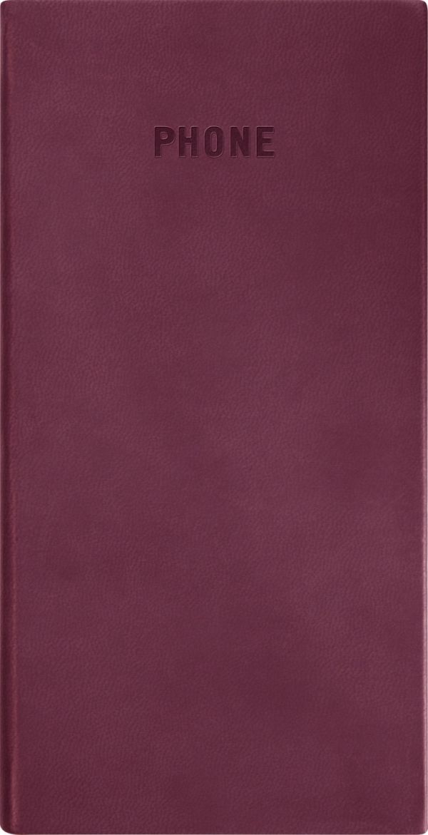 Телефонно-адресная книга 80x155, VIVELLA (Бордовый) Телефонно-адресная книга 80x155, VIVELLA (Бордовый)