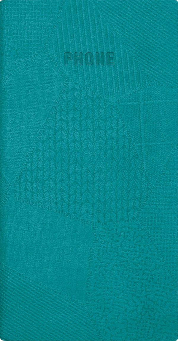 Телефонно-адресная книга 80x155, BAZAR (Бирюзовый) Телефонно-адресная книга 80x155, BAZAR (Бирюзовый)