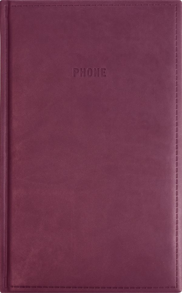 Телефонно-адресная книга 130x210, VIVELLA (Бордовый) Телефонно-адресная книга 130x210, VIVELLA (Бордовый)