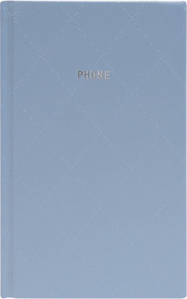 Телефонно-адресная книга 130x210, DIAMOND (Голубой) Телефонно-адресная книга 130x210, DIAMOND (Голубой)
