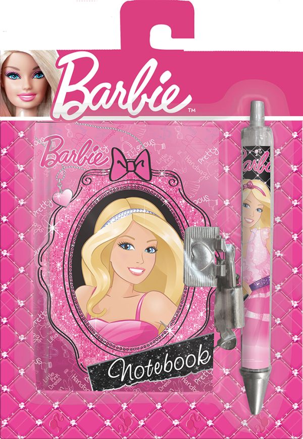 Набор подарочный Barbie : секретный дневник на замке, ручка Набор подарочный Barbie : секретный дневник на замке, ручка