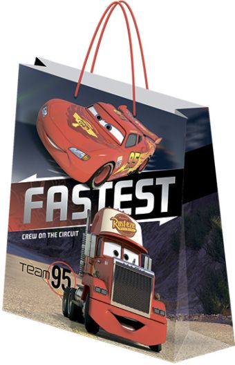 Пакет подарочный бумажный Cars 33х43х10 Пакет подарочный бумажный Cars 33х43х10