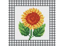 Мозаичные картины. Жёлтый подсолнух (033-ST )