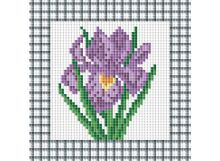 Мозаичные картины. Фиолетовый ирис (034-ST )