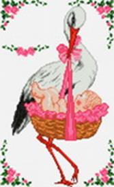Наборы для вышивания. С рождением девочки! (933-14 ) Наборы для вышивания. С рождением девочки! (933-14 )