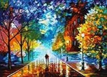 Живопись на цветном холсте 50*60 . Прохладная свежесть (1003-AL-C)