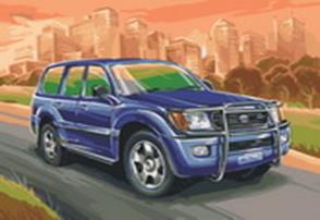 Живопись на цветном холсте 40*50 . Toyota Land Cruiser (856-AB-C) Живопись на цветном холсте 40*50 . Toyota Land Cruiser (856-AB-C)
