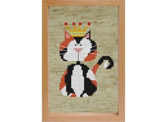 Наборы для вышивания с рамкой. Королевский кот (203-EF) Наборы для вышивания с рамкой. Королевский кот (203-EF)