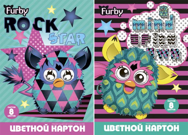 Карт цв д/дет тв 8цв 8л(2 мет) Папка 200*290 FB45/2-EAC Furby Карт цв д/дет тв 8цв 8л(2 мет) Папка 200*290 FB45/2-EAC Furby