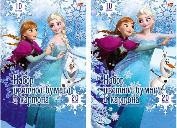 Бум и карт цв д/дет тв 10цв 20л(4мет) Папка 200*290 D3621/2-EAC Frozen Бум и карт цв д/дет тв 10цв 20л(4мет) Папка 200*290 D3621/2-EAC Frozen
