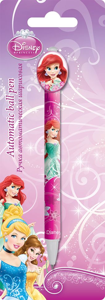 PRBB-US1-122-BL1 Ручка шариковая с фигурным клипом в блистере. Размер 20 х 7 х 1,5 см Упак. 48/384 шт. Princesses PRBB-US1-122-BL1 Ручка шариковая с фигурным клипом в блистере. Размер 20 х 7 х 1,5 см Упак. 48/384 шт. Princesses