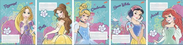 Тетр 12л скр А5 кл карт D3580/5-EAC глит Princess Тетр 12л скр А5 кл карт D3580/5-EAC глит Princess