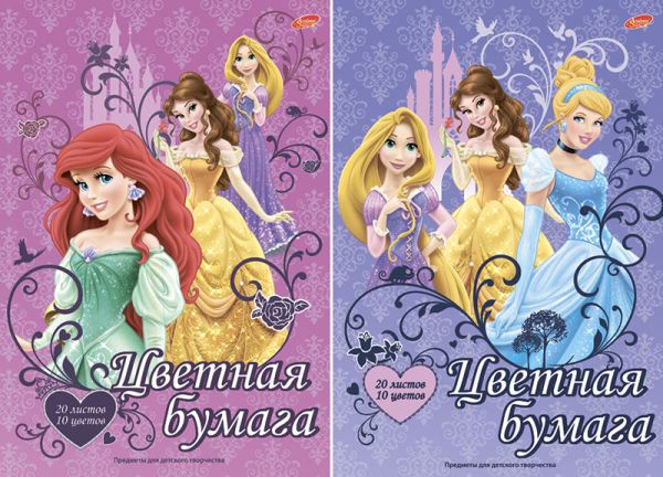 Бум цв д/дет тв 10цв 20л(4 мет) Папка 200*290 D3557/2-EAC Princess Бум цв д/дет тв 10цв 20л(4 мет) Папка 200*290 D3557/2-EAC Princess