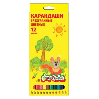 Набор цветн.каранд Каляка-Маляка 12 цв. трехгранные укороч. Набор цветн.каранд Каляка-Маляка 12 цв. трехгранные укороч.