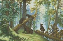 Мозаичные картины. Утро в сосновом лесу (094-ST)
