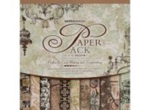 Аксессуары для скрапбукинга. Набор бумаги "Мятные узоры" 30.5см*30.5см (035-SB)