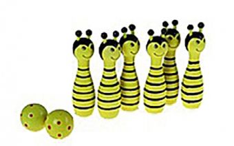 ДЕРЕВЯННАЯ ИГРУШКА. КЕГЛИ "ПЧЁЛКИ" (Арт. ИД-1398) ДЕРЕВЯННАЯ ИГРУШКА. КЕГЛИ "ПЧЁЛКИ" (Арт. ИД-1398)
