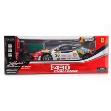 МАШИНА Р/У НА АККУМ. "FERRARI F430 BRAZIL CHALLENGE" 1:12, СО СВЕТОМ В КОР. в кор.6шт