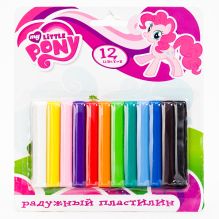 ПЛАСТИЛИН "MULTIART" MY LITTLE PONY 12 ЦВЕТОВ, 150ГР, В БЛИСТЕРЕ в кор.4*30шт