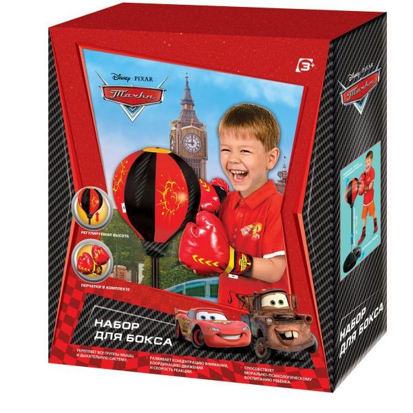 НАБОР ДЛЯ БОКСА "ИГРАЕМ ВМЕСТЕ" DISNEY CARS (ГРУША НА ПОДСТАВКЕ+ПЕРЧАТКИ) В КОР. 37*48СМ в кор.12шт НАБОР ДЛЯ БОКСА "ИГРАЕМ ВМЕСТЕ" DISNEY CARS (ГРУША НА ПОДСТАВКЕ+ПЕРЧАТКИ) В КОР. 37*48СМ в кор.12шт