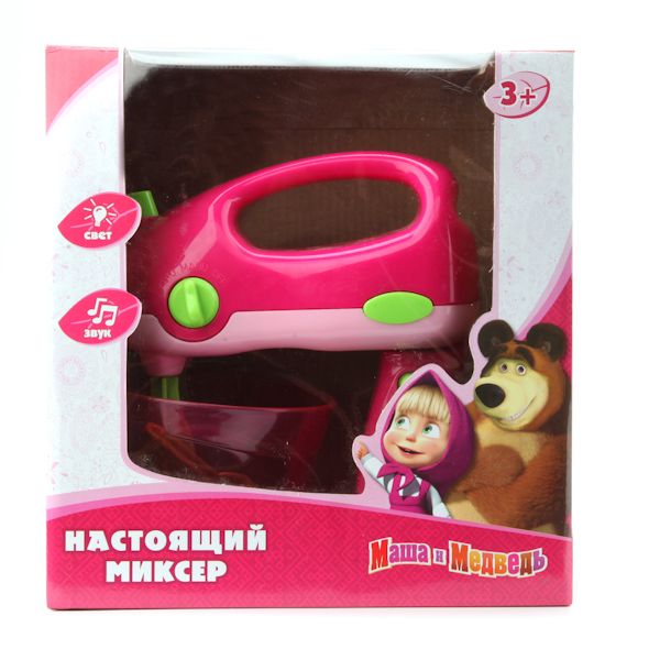 МИКСЕР "ИГРАЕМ ВМЕСТЕ" "МАША И МЕДВЕДЬ" НА БАТ. СО СВЕТОМ В КОР. 22*12,5*23СМ в кор.2*12шт МИКСЕР "ИГРАЕМ ВМЕСТЕ" "МАША И МЕДВЕДЬ" НА БАТ. СО СВЕТОМ В КОР. 22*12,5*23СМ в кор.2*12шт