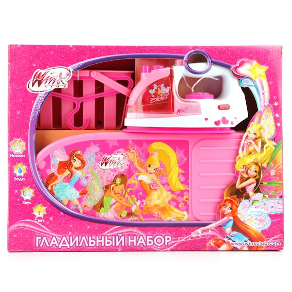 ГЛАДИЛЬНЫЙ НАБОР "ИГРАЕМ ВМЕСТЕ" "WINX" НА БАТ. СВЕТ+ЗВУК, ВОДА В РУСС. КОР. 41,6*31*15 СМ в кор.6шт ГЛАДИЛЬНЫЙ НАБОР "ИГРАЕМ ВМЕСТЕ" "WINX" НА БАТ. СВЕТ+ЗВУК, ВОДА В РУСС. КОР. 41,6*31*15 СМ в кор.6шт