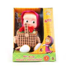 МЯГКАЯ ИГРУШКА "МУЛЬТИ-ПУЛЬТИ" МАША С КОПИЛКОЙ Д/ДЕНЕГ (М/Ф МАША И МЕДВЕДЬ) В ДИСПЛЕЕ в кор.12шт