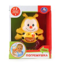 ПОГРЕМУШКА "УМКА" НА БАТ. СВЕТ+ЗВУК, РУССИФИЦ. КОЛЫБЕЛЬНАЯ ПЕСНЯ ИЗ М/Ф УМКА В РУСС. КОР. в кор.48шт