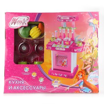 КУХНЯ "ИГРАЕМ ВМЕСТЕ" "WINX" НА БАТ. СВЕТ+ЗВУК, С АКСЕСС. В РУСС. КОР. 49*10*41СМ в кор.8шт КУХНЯ "ИГРАЕМ ВМЕСТЕ" "WINX" НА БАТ. СВЕТ+ЗВУК, С АКСЕСС. В РУСС. КОР. 49*10*41СМ в кор.8шт