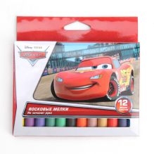 НАБОР ВОСКОВЫХ МЕЛКОВ "MULTI ART" ДИЗАЙН "DISNEY ТАЧКИ" 12 ЦВЕТОВ, ДИАМ. 11ММ В КОР. в кор.6*12шт