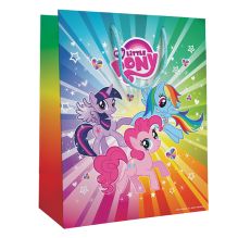 ПАКЕТ ПОДАРОЧНЫЙ "ВЕСЕЛЫЙ ПРАЗДНИК" MY LITTLE PONY 33Х46Х20СМ, БУМ., ГЛЯНЦЕВЫЙ УП-24ШТ в кор.3уп