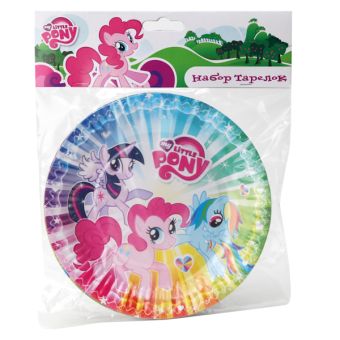 НАБОР ИЗ 6-ТИ ТАРЕЛОК "ВЕСЁЛЫЙ ПРАЗДНИК" ДИЗАЙН MY LITTLE PONY 18СМ В ПАК. (РУСС. УП.) в кор.6*24наб НАБОР ИЗ 6-ТИ ТАРЕЛОК "ВЕСЁЛЫЙ ПРАЗДНИК" ДИЗАЙН MY LITTLE PONY 18СМ В ПАК. (РУСС. УП.) в кор.6*24наб