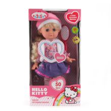 КУКЛА "КАРАПУЗ" HELLO KITTY 30СМ, ПОЕТ ПЕСЕНКУ, РАССКАЗЫВАЕТ СТИХИ, МОДНАЯ ОДЕЖДА В КОР. в кop.12шт