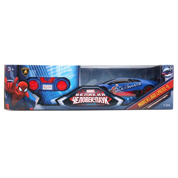 МАШИНА Р/У RASTAR MURCIELAGO LP670-4, MARVEL ЧЕЛОВЕК ПАУК, 1:24 ЦВЕТ В АССОРТ. В КОР. в кор.18шт МАШИНА Р/У RASTAR MURCIELAGO LP670-4, MARVEL ЧЕЛОВЕК ПАУК, 1:24 ЦВЕТ В АССОРТ. В КОР. в кор.18шт