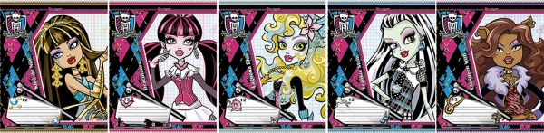 Тетр 12л скр А5 кл карт MH44/5-EAC полн УФ Monster High Тетр 12л скр А5 кл карт MH44/5-EAC полн УФ Monster High