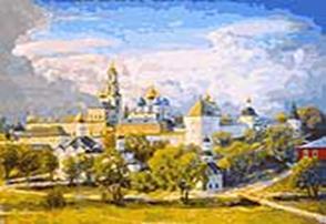 Живопись на цв. холсте 40*50 . Сергиев Посад (072-AB-C) Живопись на цв. холсте 40*50 . Сергиев Посад (072-AB-C)