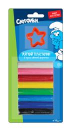 Н-р д/леп"СМУРФИКИ",мягк пласт.8цв(100гр),форм. Н-р д/леп"СМУРФИКИ",мягк пласт.8цв(100гр),форм. The Smurfs/Смурфики
