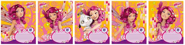 Тетр 18л скр А5 кл MA29/5-EAC глит Mia and Me Тетр 18л скр А5 кл MA29/5-EAC глит Mia and Me